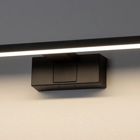 Aigostar - Fürdőszobai LED tükörvilágítás LED/12W/230V 4000K 60 cm IP44 fekete