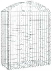íves horganyzott vas gabion kosár 100x50x120/140 cm