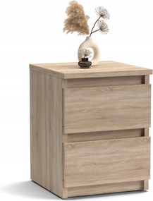 Szekrény Komód Éjjeli Asztal 2 Fiókos MS3 Sonoma