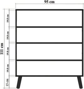 Multilüx konyhaszekrény, 95 cm – TR869VEL4519