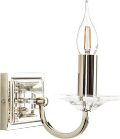 LAURA ASHLEY3727751-Q CARSON Kristály Fali Lámpa Fehér, Polírozott nikkel E14 IP20