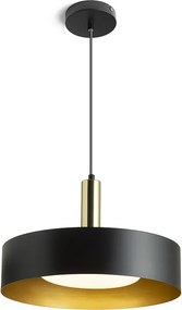 RENDL GIULIA 40 függőlámpa fekete/aranybarna sárgaréz 230V LED E27 30W