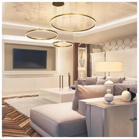 Zambelis 1956 - LED Csillár zsinóron LED/136W/230V arany