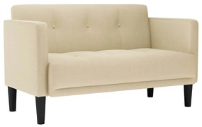 krém szövet loveseat kanapé 111 cm