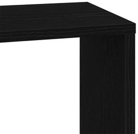 5-tiers könyvespolc Fekete tölgy 45x23,5x162,5 cm Mérnöki fa