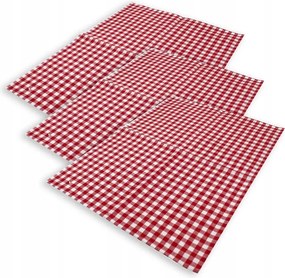 Home Elements 3 db konyharuha készlet 50 x 70 cm, piros kocka
