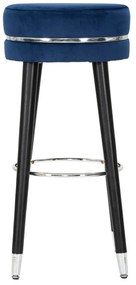 Kék kárpitozott bárszék (ülésmagasság 74 cm) Paris – Mauro Ferretti