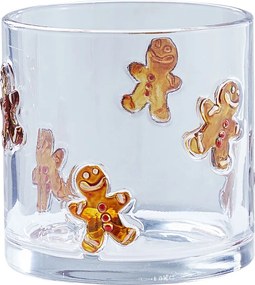 X-MAS szélfogó 10 cm , mézeskalács figura