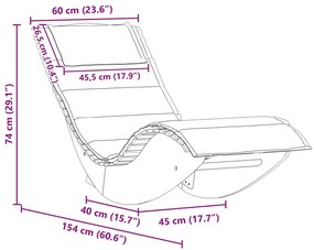 Ringató Napozók 2 db Szilárd Akácfa