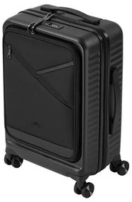 Utazóbőrönd, keményfedelű, 35x55x22 cm, RIVACASE Clark ECO 8181, fekete (BRC8181B)