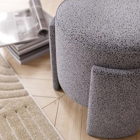 Puff ROCKET Ø 39 cm szürke