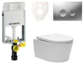 Fali WC szett Geberit befalazáshoz + SAT Brevis WC SIKOGE1W3