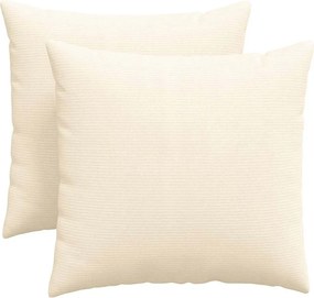 vidaXL Kanapé párnák 2 pcs Krém 45 x 45 cm Bársonyos szövet