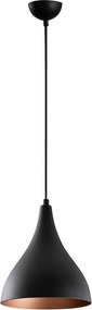 Berceste N-1395 fekete vas függőlámpa, Ø22 cm