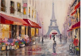 Fotótapéta város, mint festett kép Párizs 208 x
