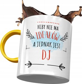 Sárga Bögre Dja Nincs Tökéletes Ajándék Nyomtatott Fotóval