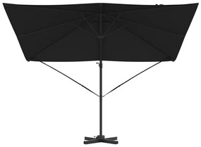 Konzolos Roma Parasol Fekete 286x285x265 cm Alumínium