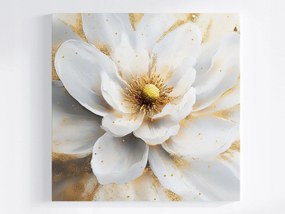 Vászonkép Canvas Természet Fehér Virág Magnólia Glamour 80x80