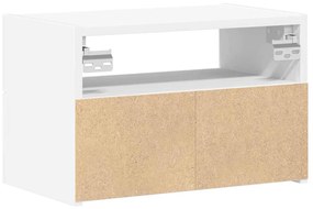 2 db fehér falra szerelhető éjjeliszekrény 45 x 26 x 28,5 cm