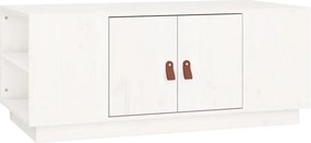 vidaXL fehér tömör fenyőfa dohányzóasztal 100 x 50 x 41 cm