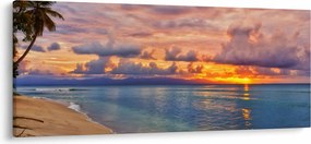 Kép - Naplemente a tengerparton (120x50 cm)