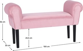 Lóca, Velvet szövet, vén rózsaszín/fekete, BURDA