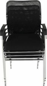 Szék tárgyalóterembe, fekete, UMUT