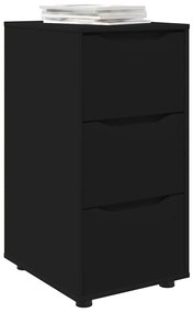 Tárolószekrény Fekete 40 x 48 x 81 cm Faanyag