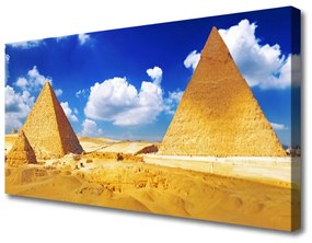Vászonkép falra Piramisok Desert Landscape 100x50 cm