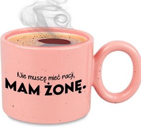 Bögre XXL Rózsaszín Férjnek Ajándék Évforduló Nem Kell Igazam, Feleségem Van