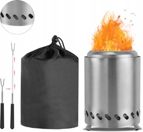 Kandalló hordozható acél pellet tűztér, fa