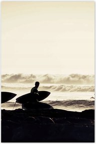 Poszterek 80x120 Szörfözés naplemente