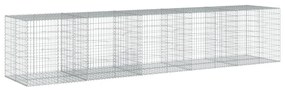 horganyzott vas gabion kosár fedéllel 500 x 100 x 100 cm