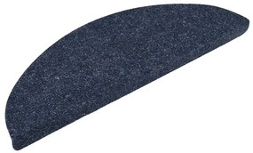 10 db öntapadós lépcsőszőnyeg, 56 x 17 x 3 cm, kék, félkör alakú