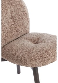 Barna kárpitozott étkezőfotel szett 2 db-os Sinosa – Light &amp; Living