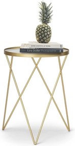 EMILY lerakóasztal Ø 35,5 cm, aranyszínű