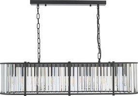 Dar Lighting glamour kristály modern függeszték kiran fekete darkir3422