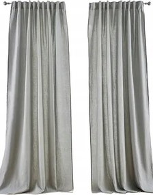 140/175 Zöld Lenvászon Függöny 1DB