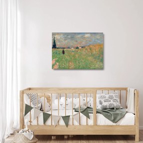 Üveg kép - Georges Seurat, A Summer Landscape, reprodukciók (70x50 cm)