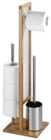 WENKO 24391100 - WC-kefe RIVALTA 18x70 cm barna/fehér/fekete