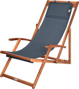 Napágy, antracit akácfa, kültéri teraszra