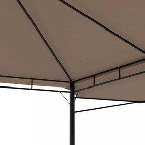 tópszínű pavilon dupla kibővített tetővel 3x3x2,75 m 180 g/m²