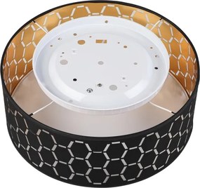 Mennyezeti lámpa ULLE 1xE27/15W/230V átm. 35 cm fekete