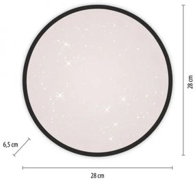 JUST LIGHT. 14293-18 - LED Dimmelhető mennyezeti lámpa KYLE LED/10W/230V fekete