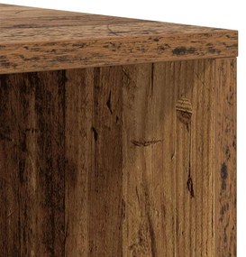 TV szekrény 4 pcs Régi fa 37 x 35 x 107.5 cm Műanyag Fa