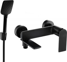 Mexen Zero R62 kádtöltő csaptelep zuhanyzó készlettel, fekete - 7113R62-70