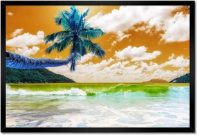 Poszterek keretben 60x40 Trópusok Tájkép Pálma