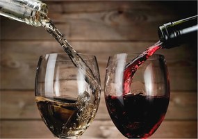 Fotótapéta Flizelina Nappali és Hálószoba Irodába Borospoharak 208x146 Ragasztó