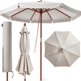 MALAGA napernyő, Ø330cm, bézs Kingsleeve