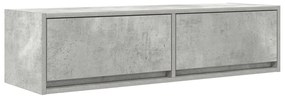 TV szekrény Beton szürke Szerelt fa 100 x 31 x 25.5 cm